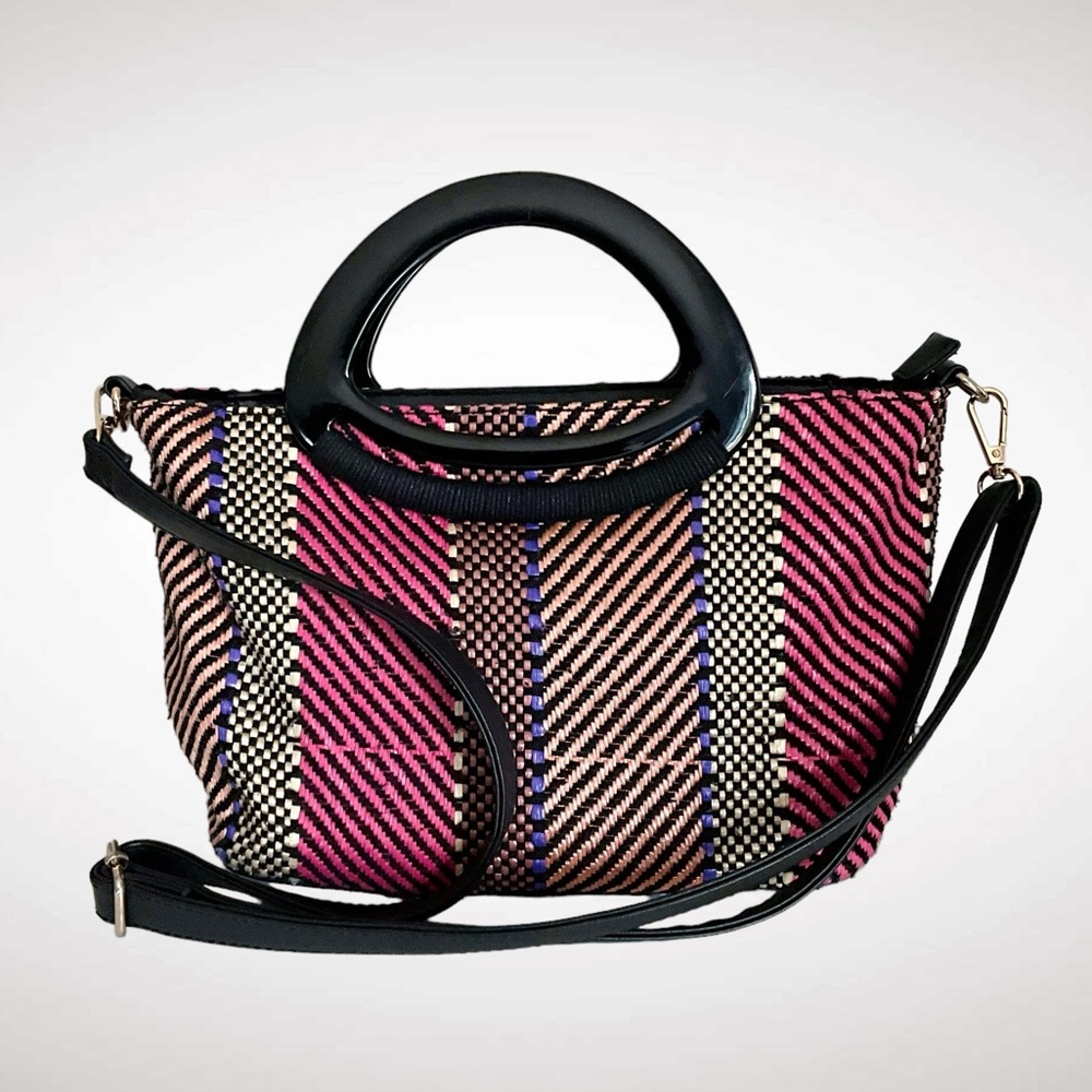 New Look Convertible Crossbody Bag with Handles Zipper Closure